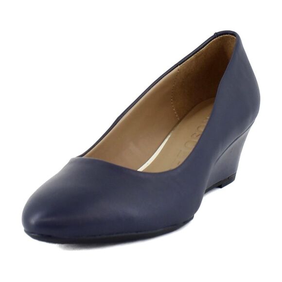 Aerosoles Iris Navy Leather (Wide) - Picture 3 of 8